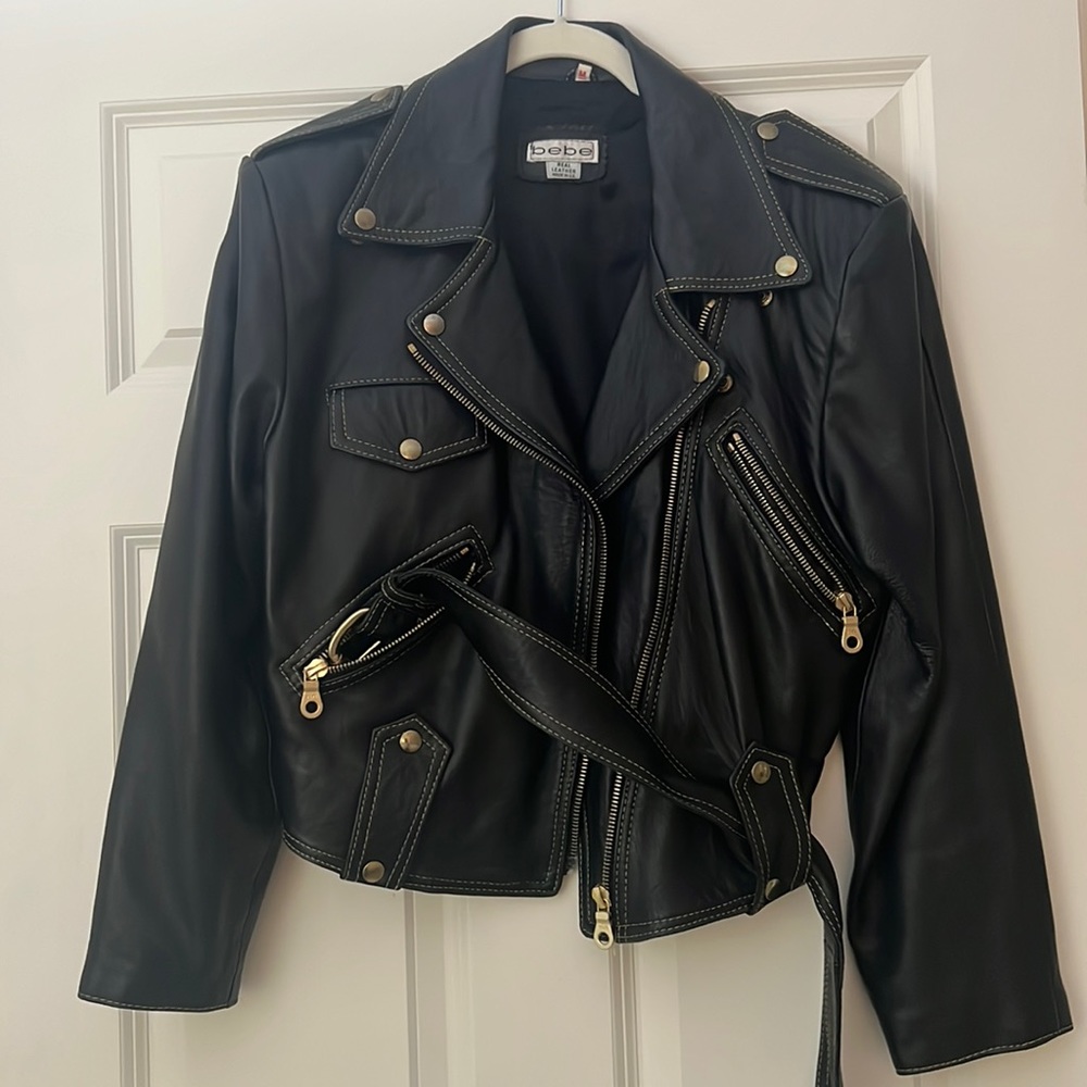 Real leather jacket almost perfect condition!